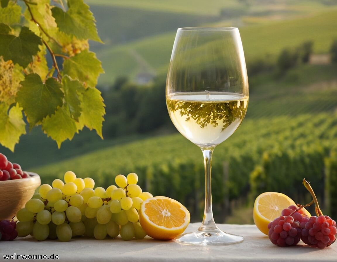 Geschmack und Aromaprofil: Blumig-fruchtig, leichte Muskatnote - Müller-Thurgau Rebsorte